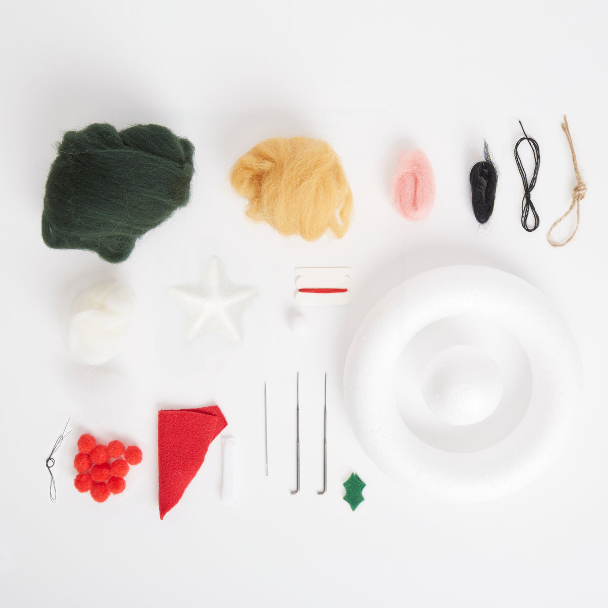 Simply Make Needle Felting Kit - Cat Wreath