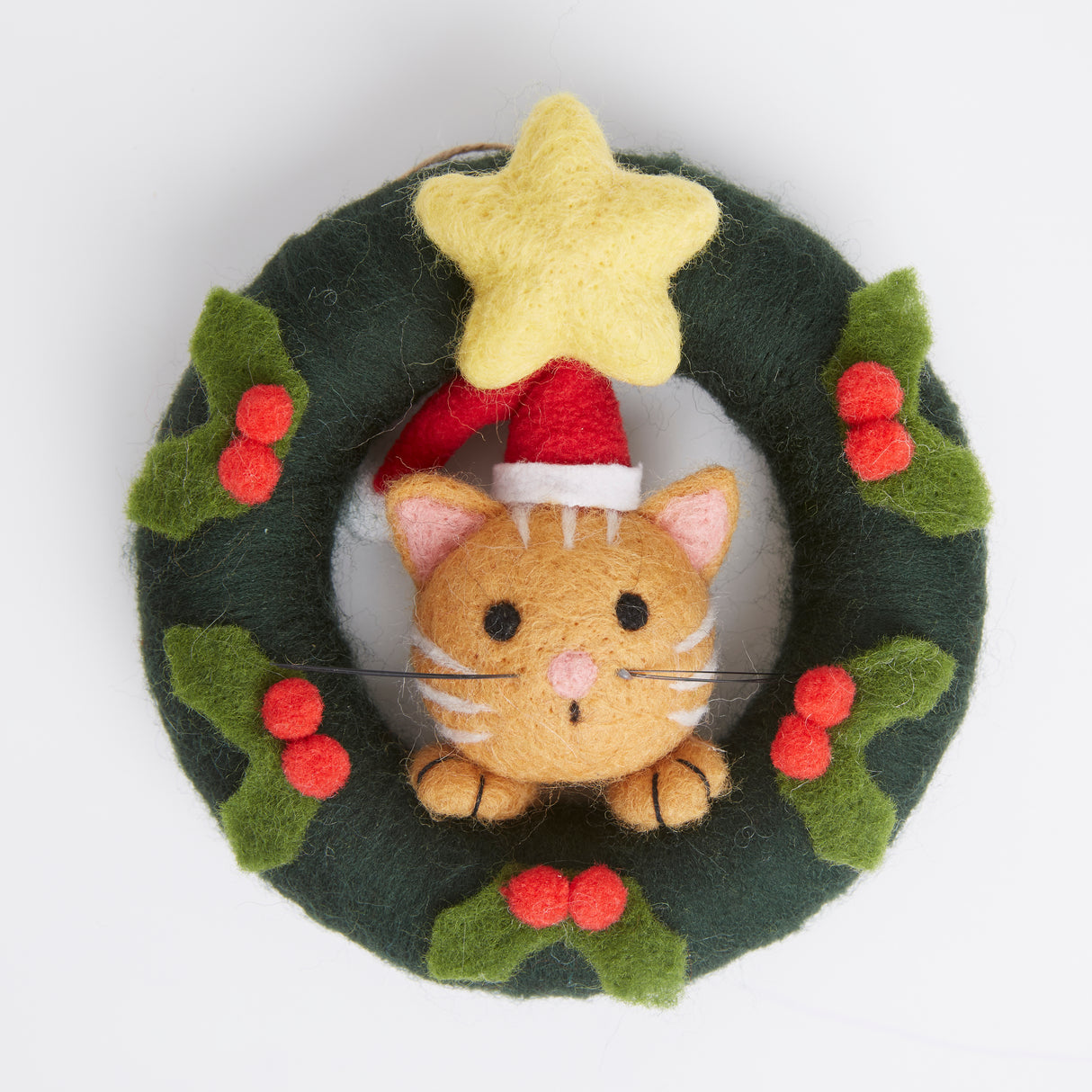 Simply Make Needle Felting Kit - Cat Wreath