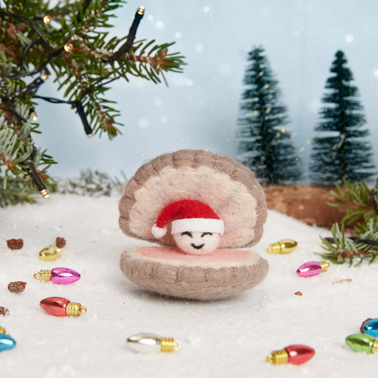Simply Make Needle Felting Kit - Jingle Shells - Oyster