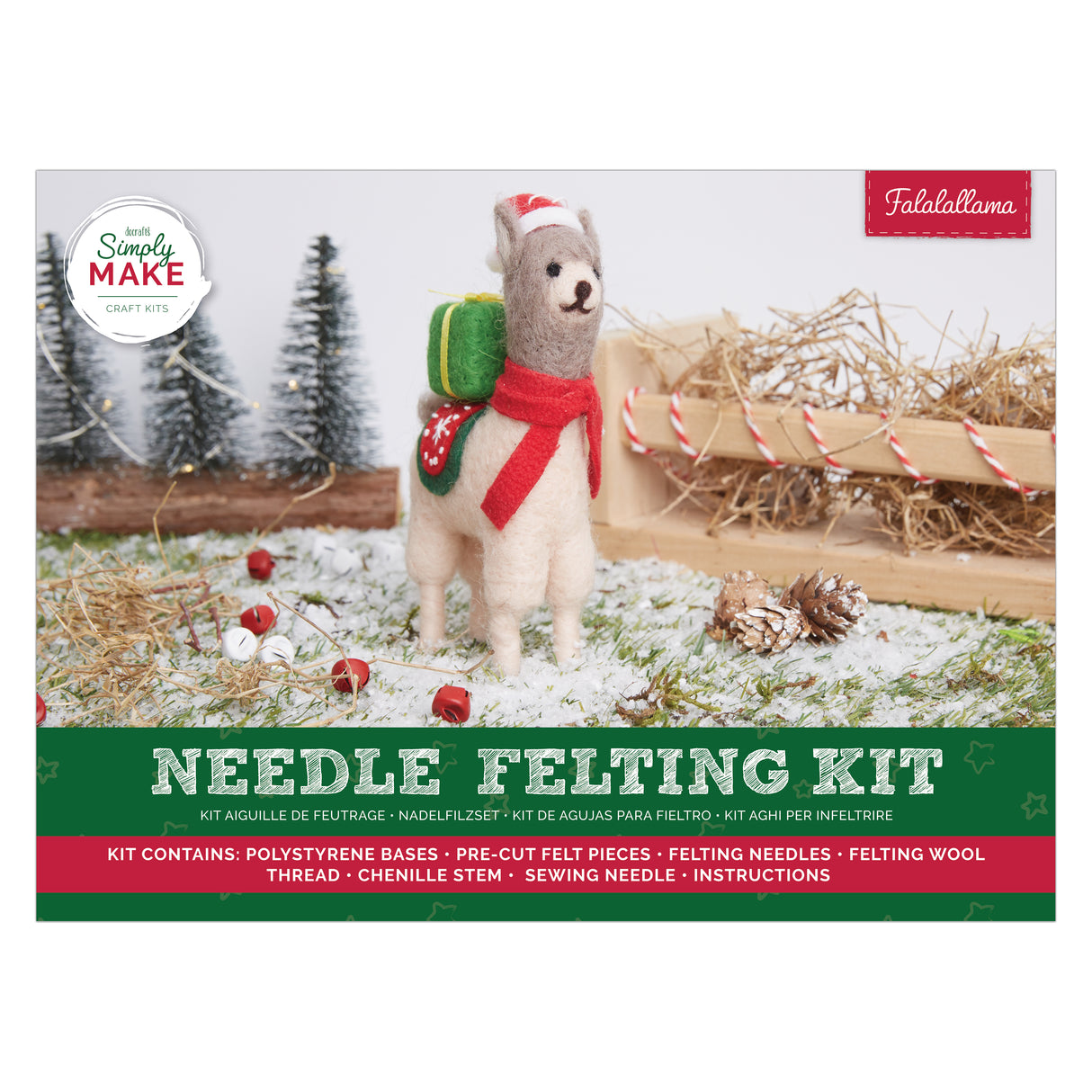 Simply Make Needle Felting Kit - Falallama - Llama