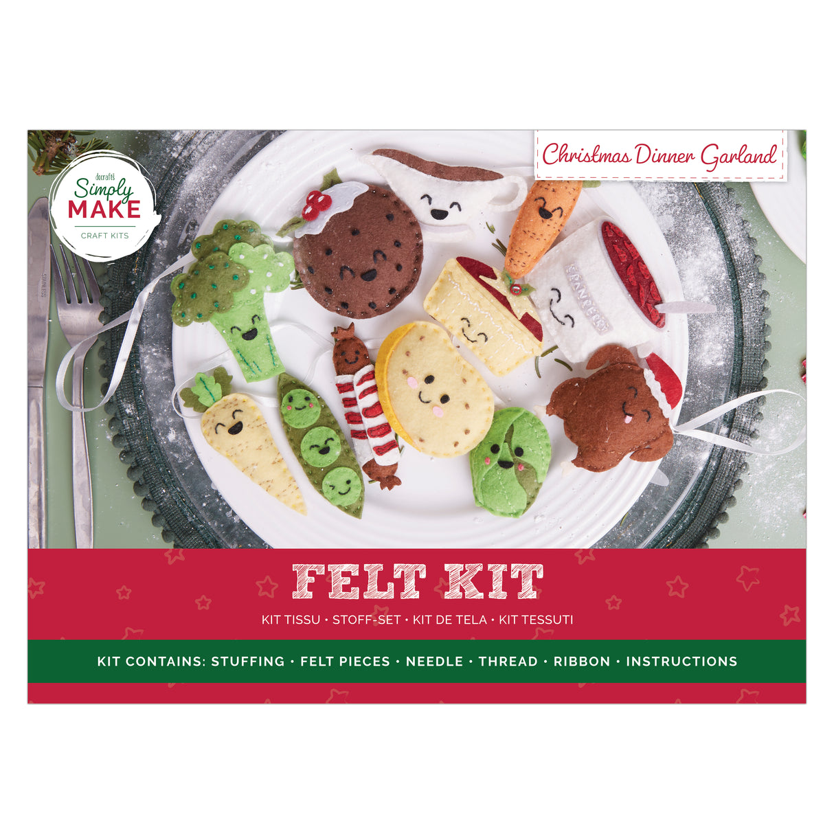 Simply Make Felt Kit - Christmas Dinner Garland