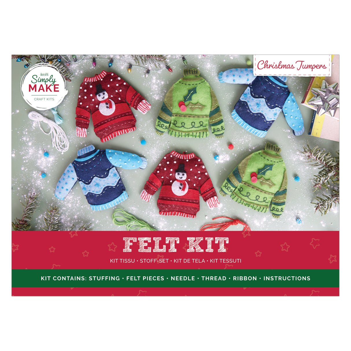 Simply Make Felt Kit - Christmas Jumpers