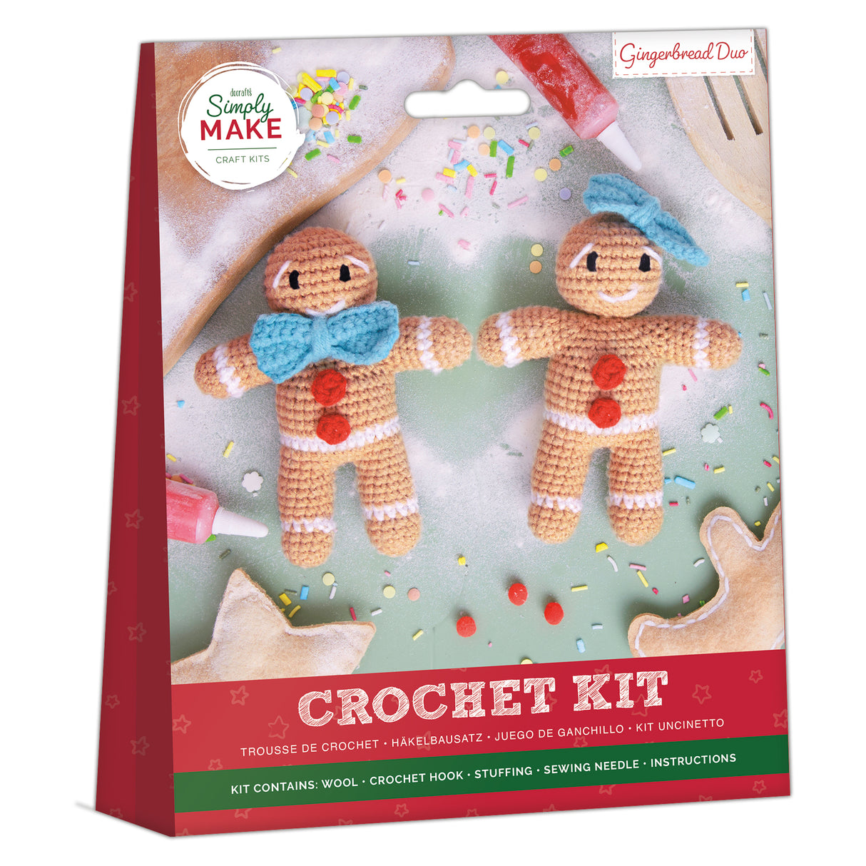 Simply Make Crochet Kit - Gingerbread People