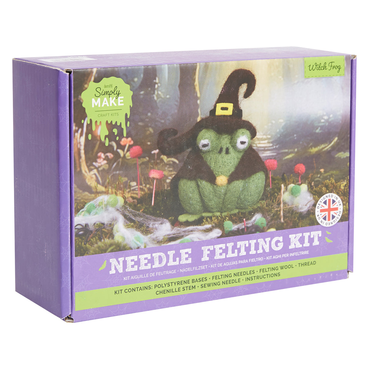 Simply Make Needle Felting Kit - Witch Frog
