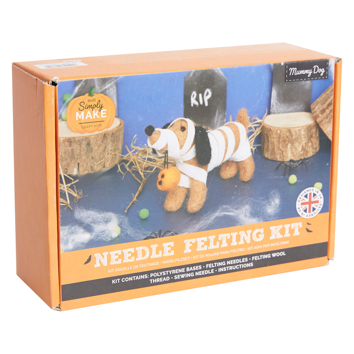 Simply Make Needle Felting Kit - Mummy Dog