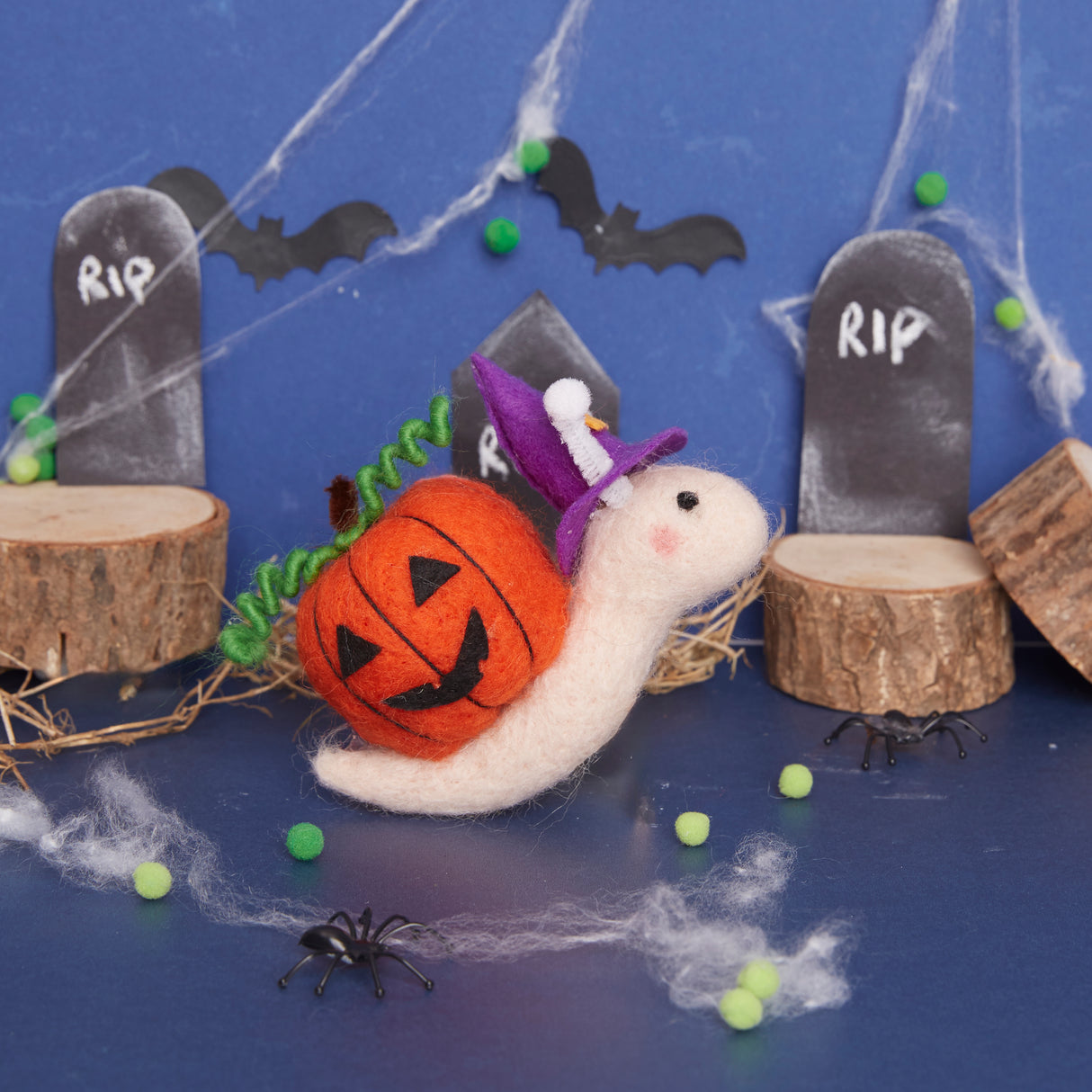 Simply Make Needle Felting Kit - Pumpkin Snail
