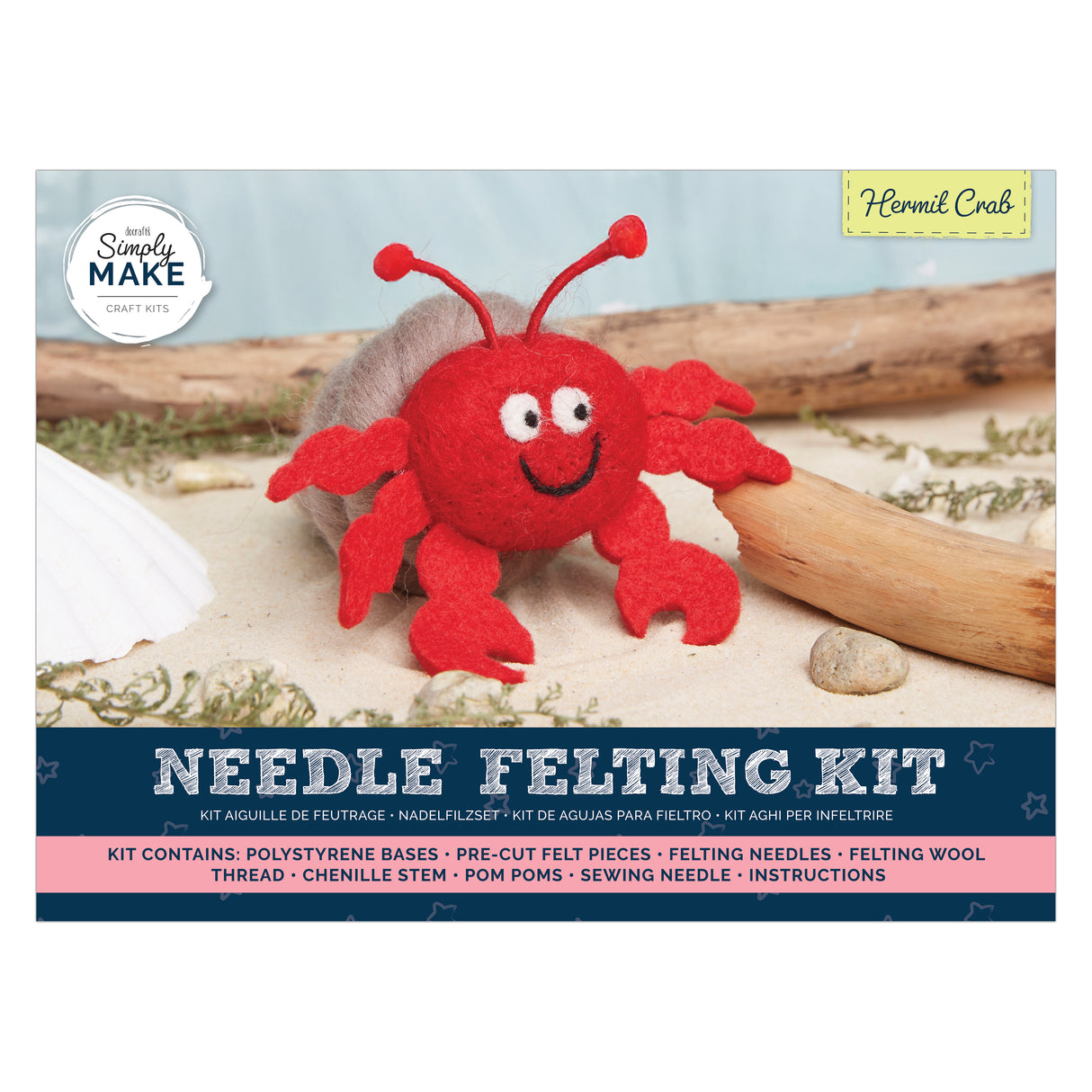 Simply Make Needle Felting Kit - Hermit Crab