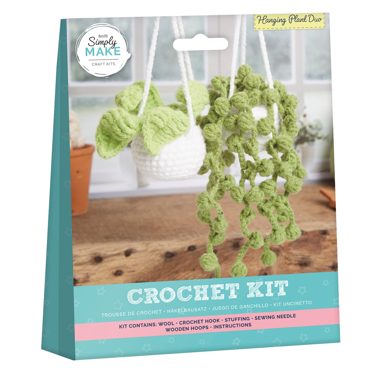 Simply Make Crochet Kit - Hanging Plant Duo