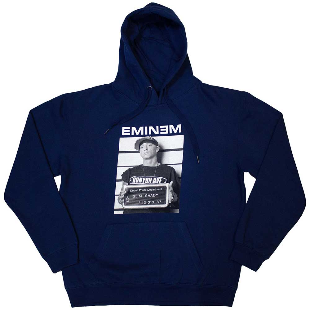 Eminem Unisex Pullover Hoodie Arrest Blue (XL)