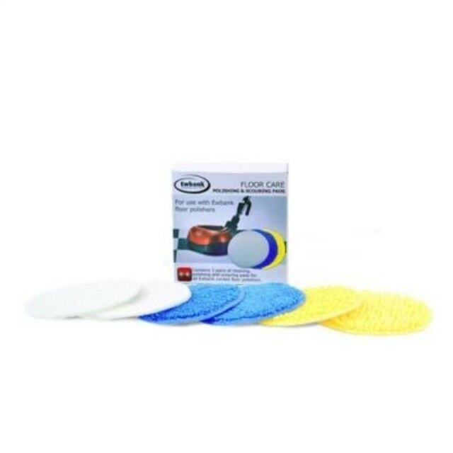 Ewbank EWS0171 White/Blue/Yellow 12cm Pads for EP170 Floor Polisher