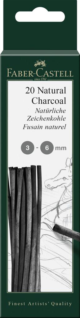 faber-castell natural charcoal sticks