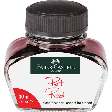 faber-castell pen ink refill glass jar blue