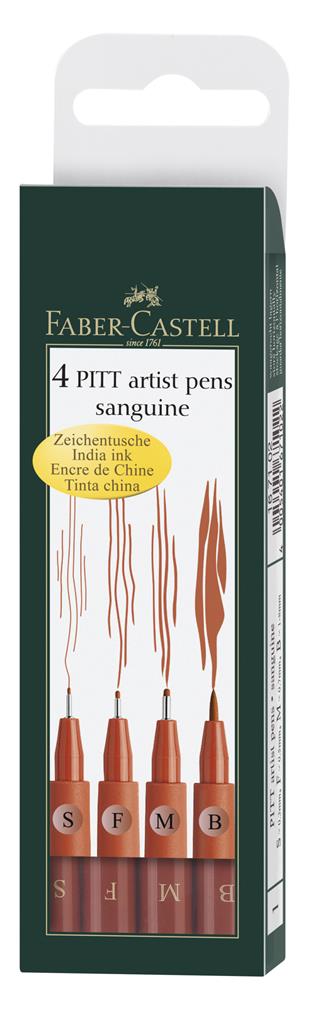 faber-castell pitt pen set sanguine