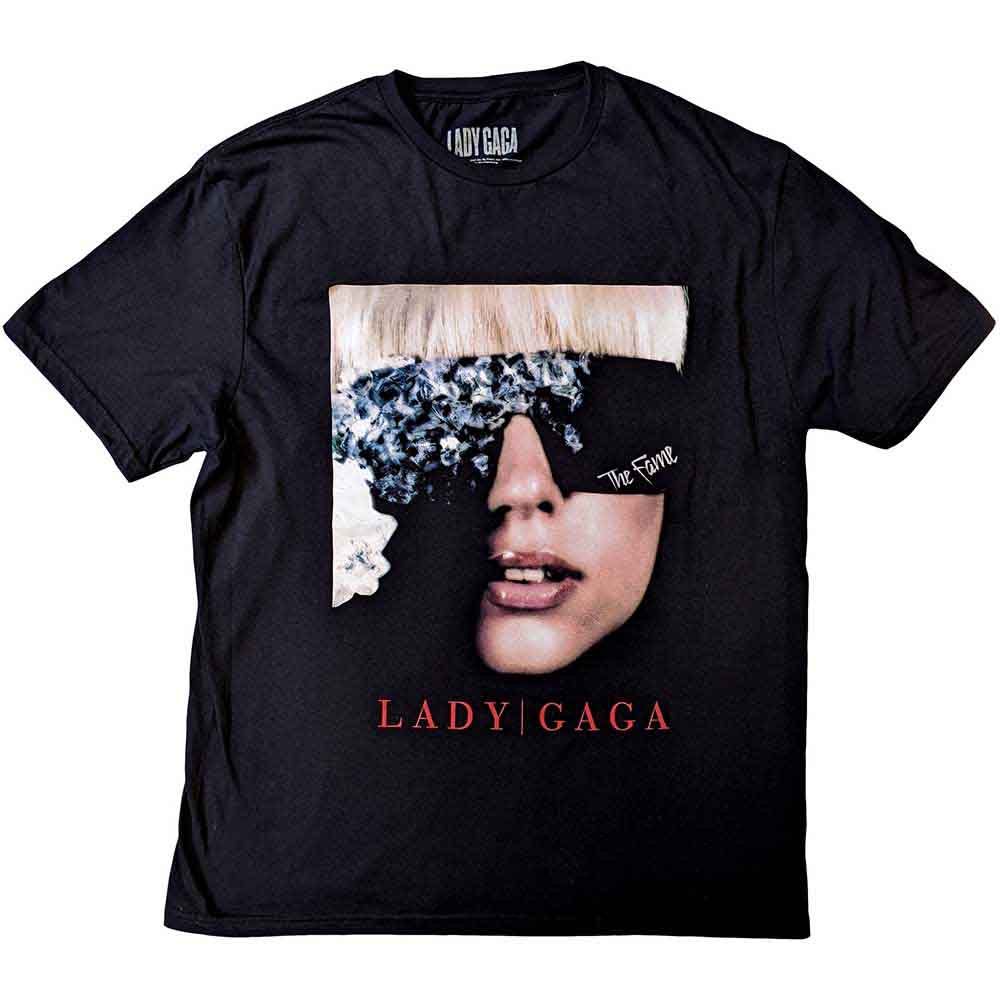 Lady Gaga Unisex T-Shirt The Fame Photo Black (XXL)