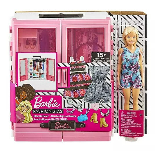 Mattel Barbie Fashionista Ultimate Closet with Doll