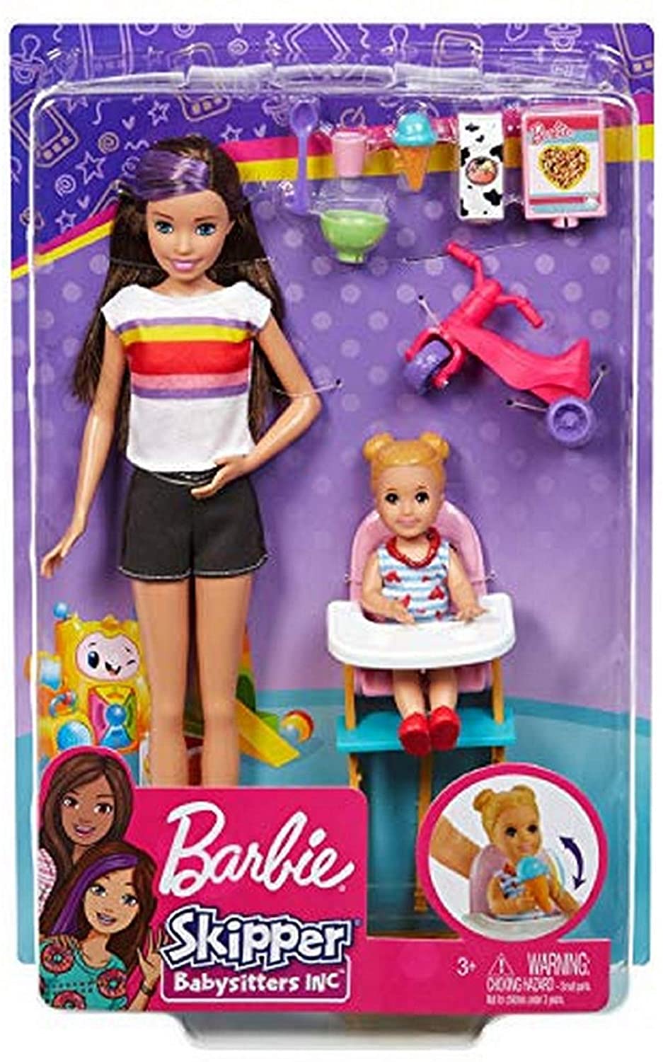 Mattel Barbie Babysitter Feeding Time Doll