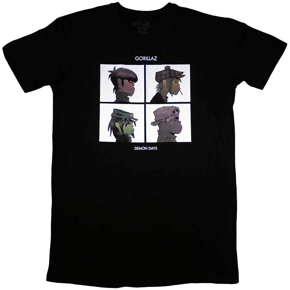 Gorillaz Ladies T-Shirt Dress Demon Days Black (XL)