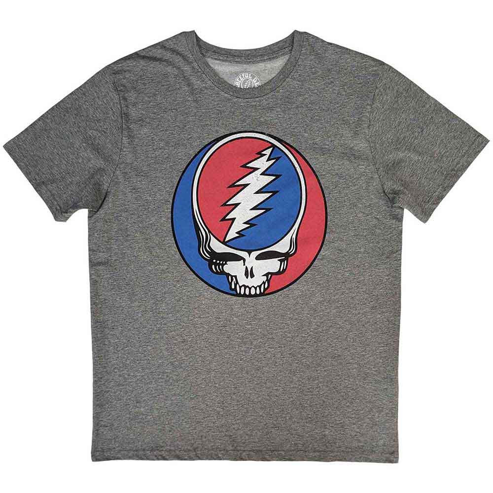 Grateful Dead Unisex T-Shirt Steal Your Face Classic Grey (XS)