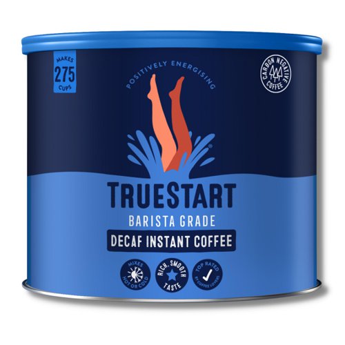 TrueStart Coffee Barista Grade Decaf Instant Coffee 500g Tin