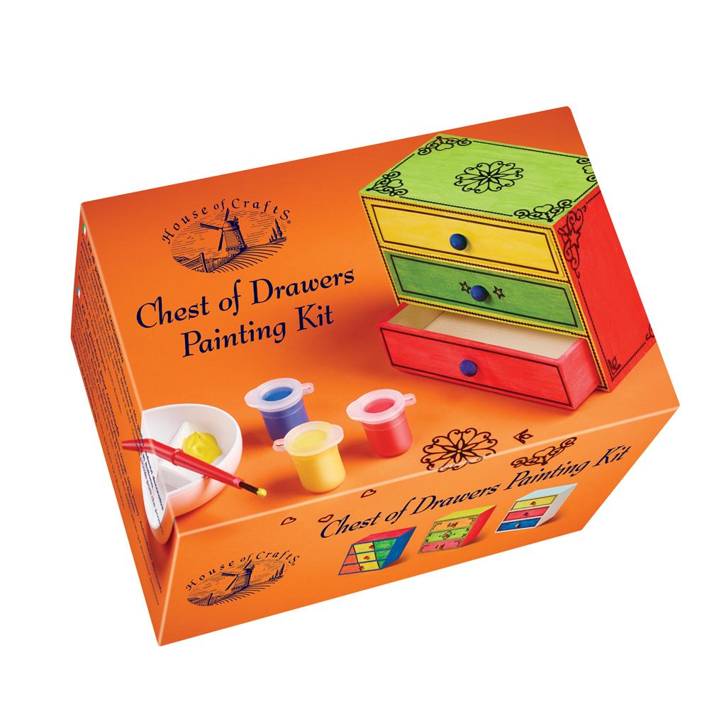 House of Crafts Chest of Drawers Painting Kit