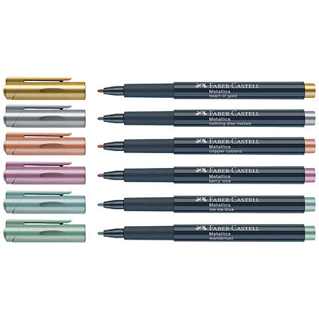 Faber-Castell Creative Metallics Marker Pen (Assorted Colours)