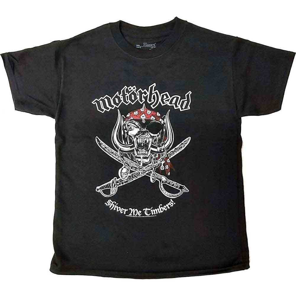 Motorhead Kids T-Shirt Shiver Me Timbers Black (11-12yrs)