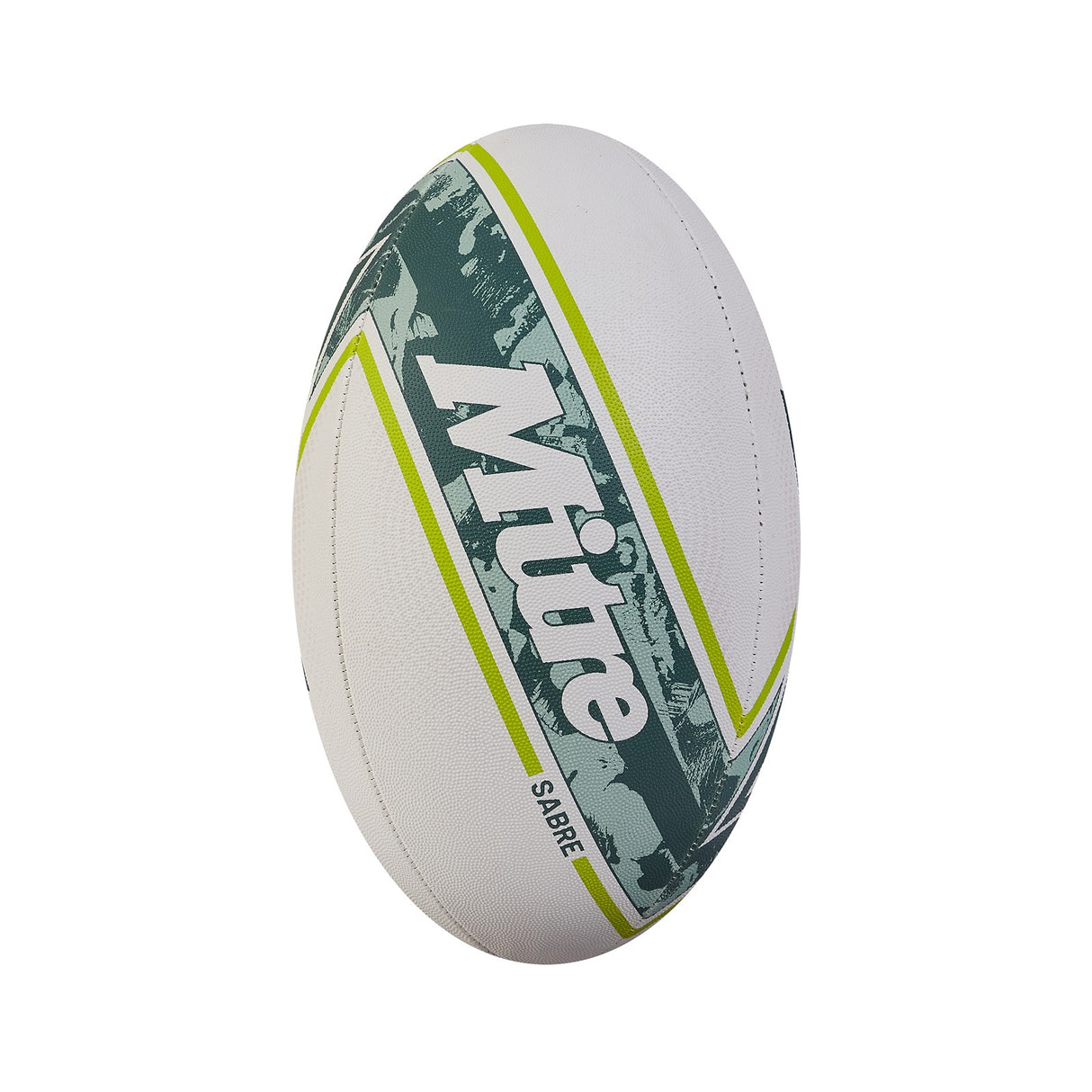 Mitre Sabre Rugby Ball White/Green (Size 4)