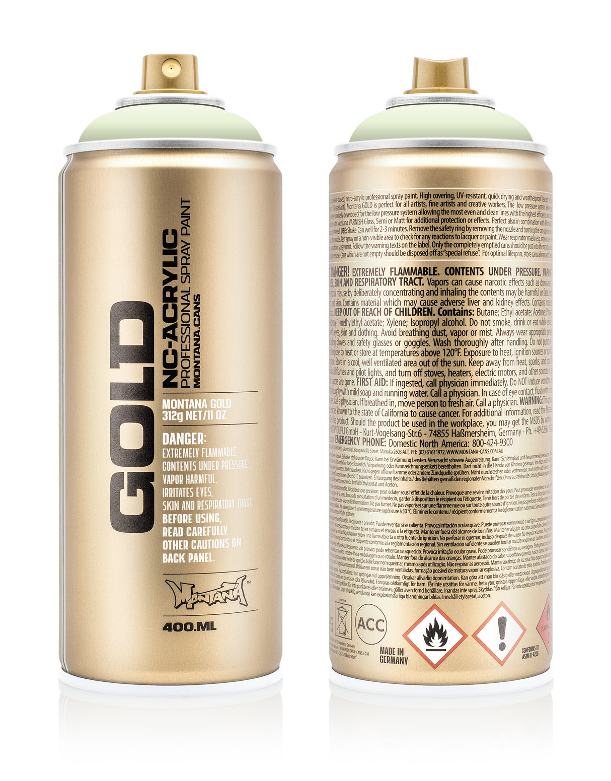 Montana GOLD 400ml Nitro Acrylic Spray Paint Venom (G6000)