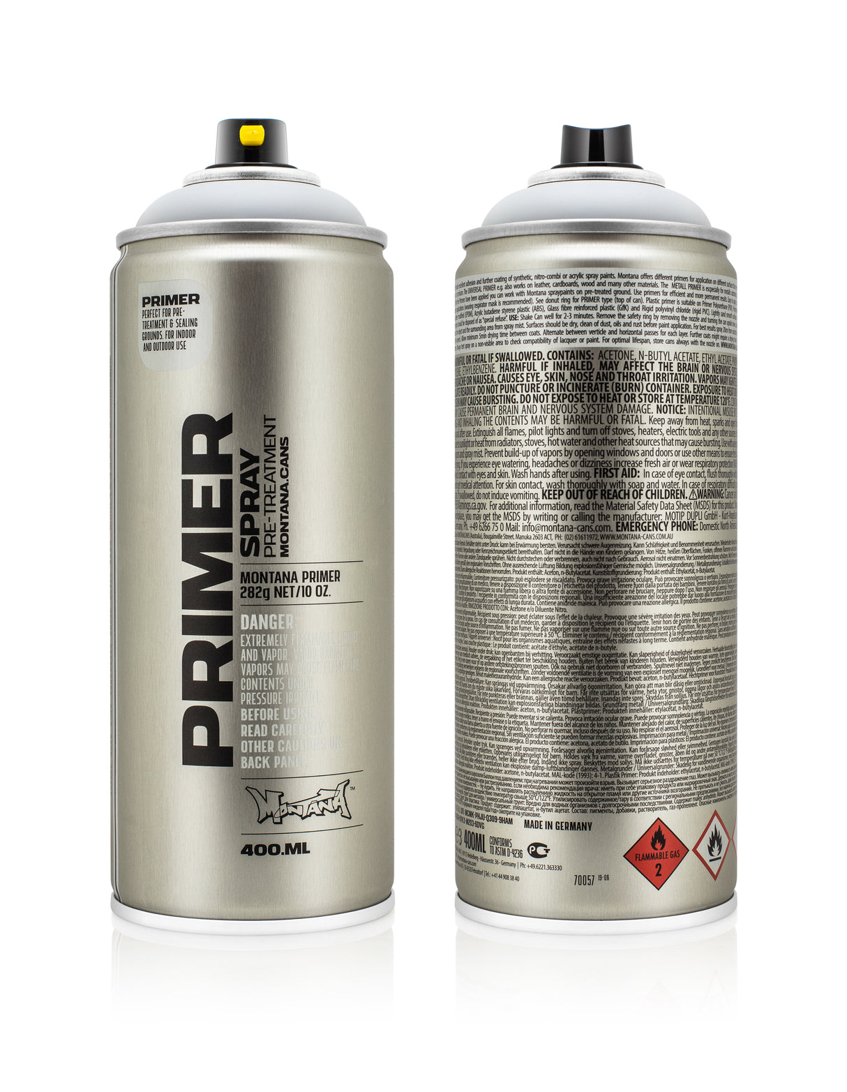 Montana TECH 400ml Spray ALUMINIUM Primer (T2450)