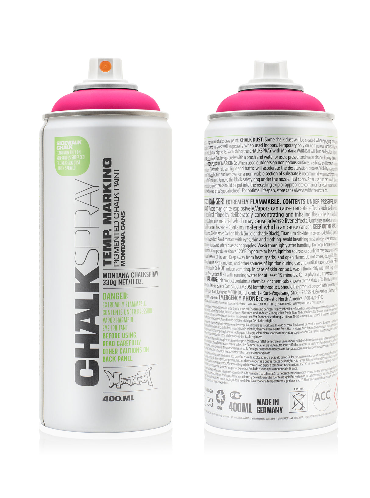 Montana CHALK 400ml Spray Paint Pink (CH4050)