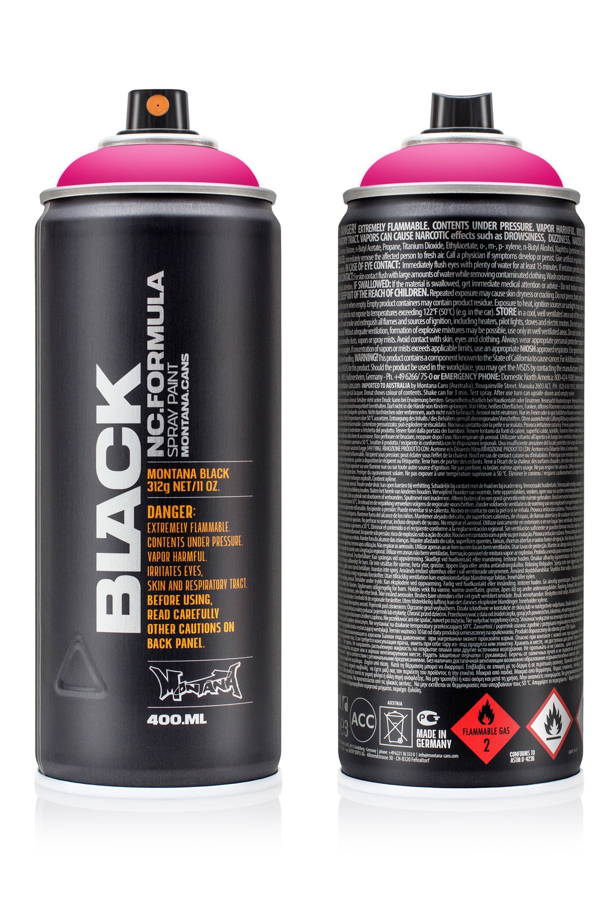 Montana BLACK 400ml Spray Paint Infra Pink (IN4000)