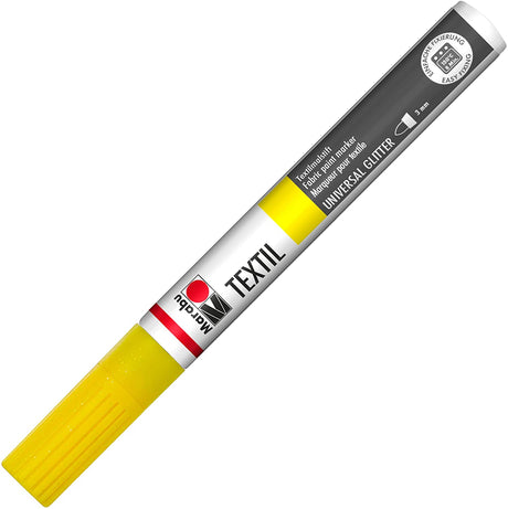 marabu textil painter glitter fabric marker pen yellow