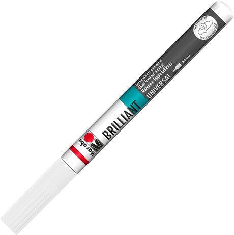 marabu brilliant painter marker pen white