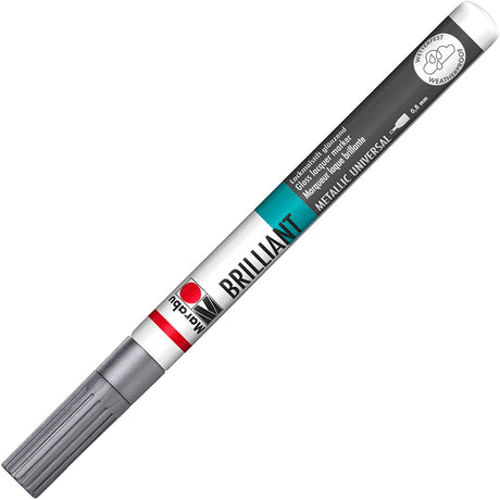 marabu brilliant painter marker pen silver