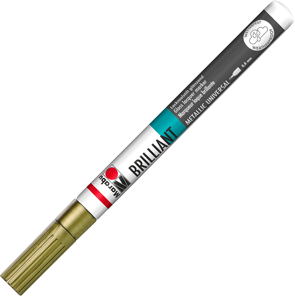 marabu brilliant painter marker pen gold