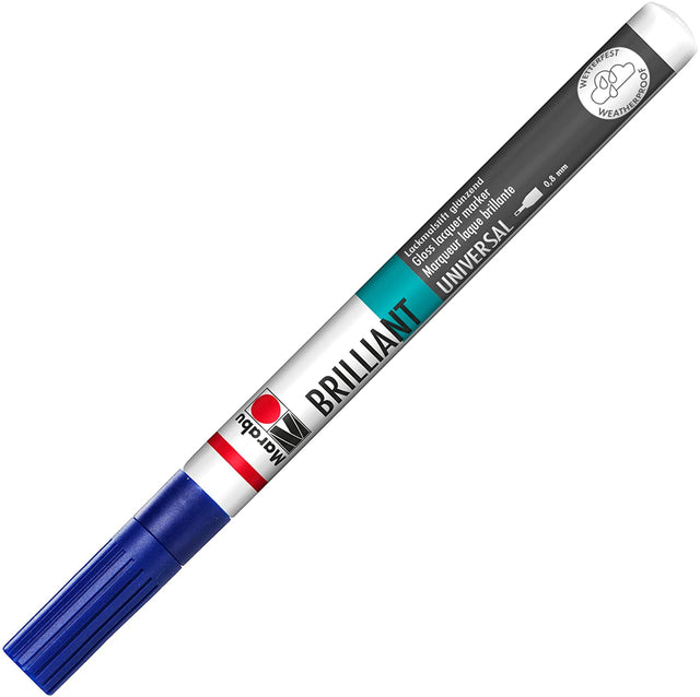 marabu brilliant painter marker pen night blue