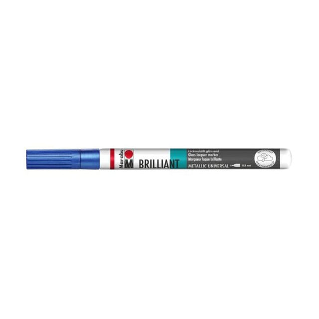 marabu brilliant painter marker pen metallic blue