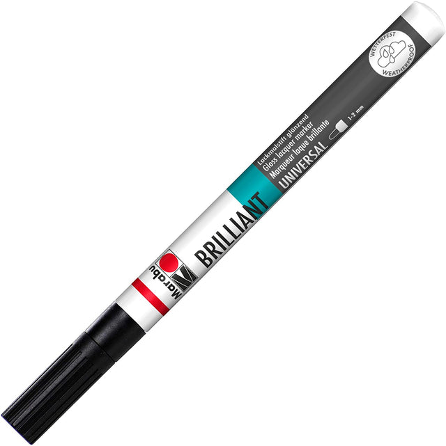 marabu brilliant painter marker pen black