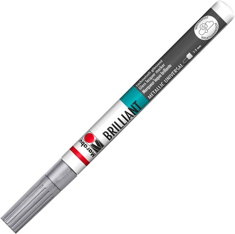 marabu brilliant painter marker pen silver