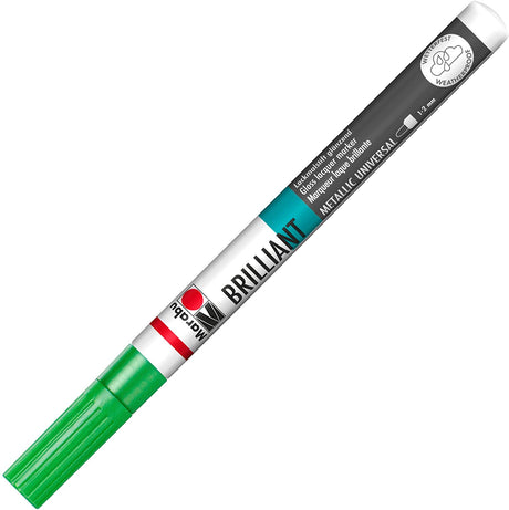 marabu brilliant painter marker pen metallic green