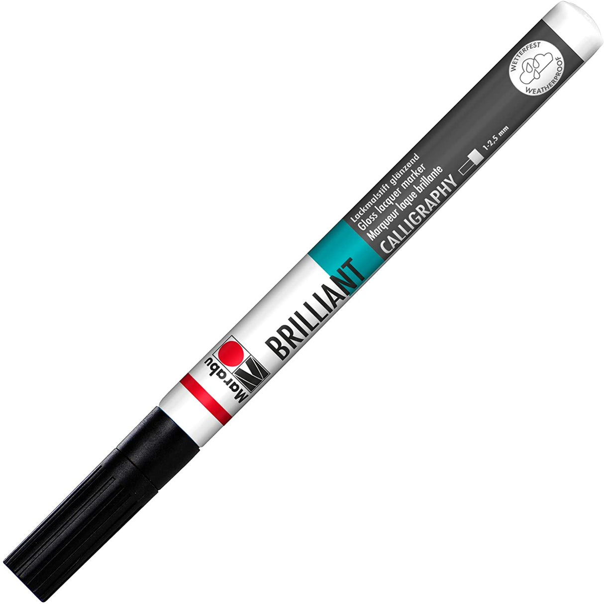 marabu brilliant painter marker pen black