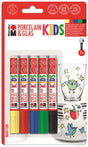 marabu porcelain & glas painter kids marker pen set fun