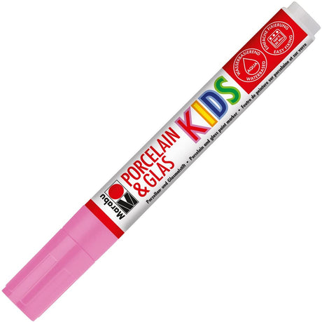 marabu porcelain & glass painter kids pen pink