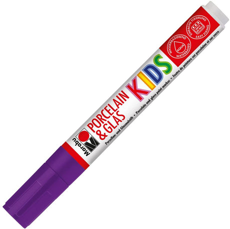 marabu porcelain & glass painter kids pen violet