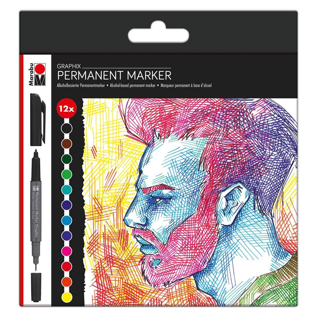 marabu permanent marker pen set significant