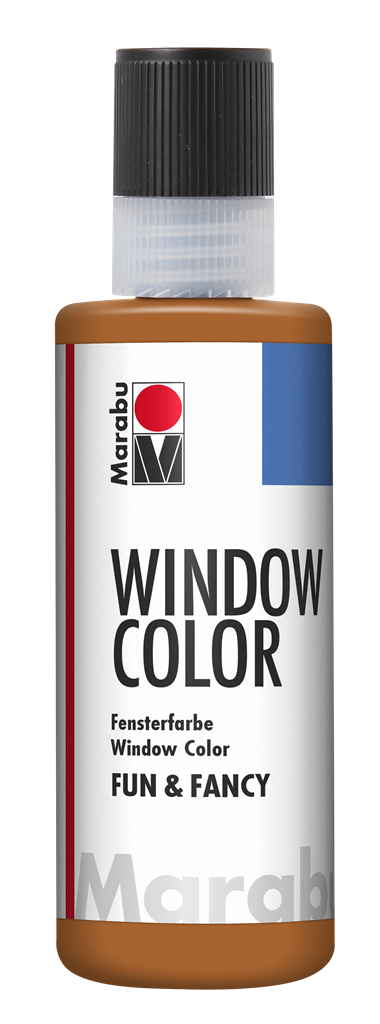 marabu window colour fun & fancy - 80ml light brown