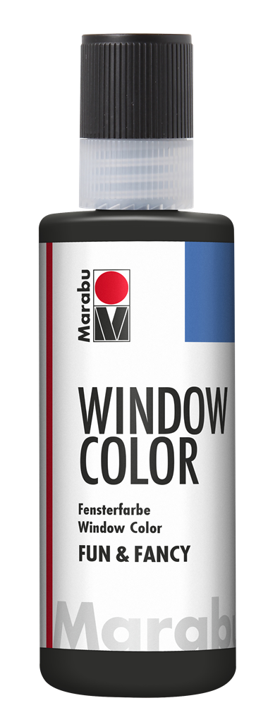 marabu window colour fun & fancy - 80ml outline black