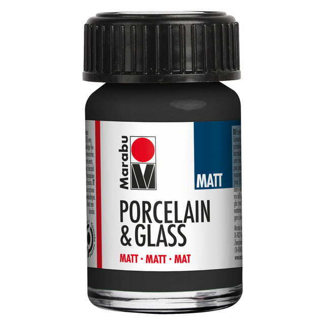 marabu porcelain & glass paint matt black