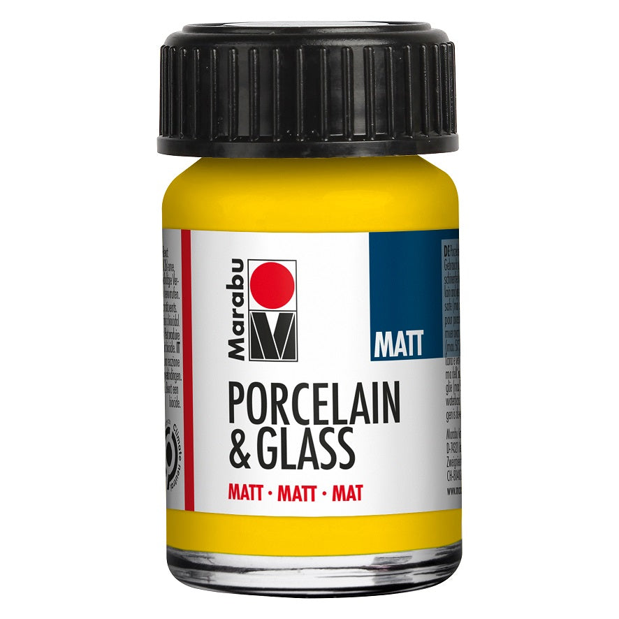 marabu porcelain & glass paint matt sunshine yellow