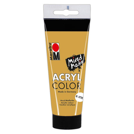 marabu acryl color acrylic paint glitter gold